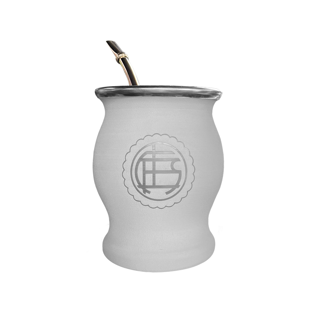 MATE DE ACERO BLANCO