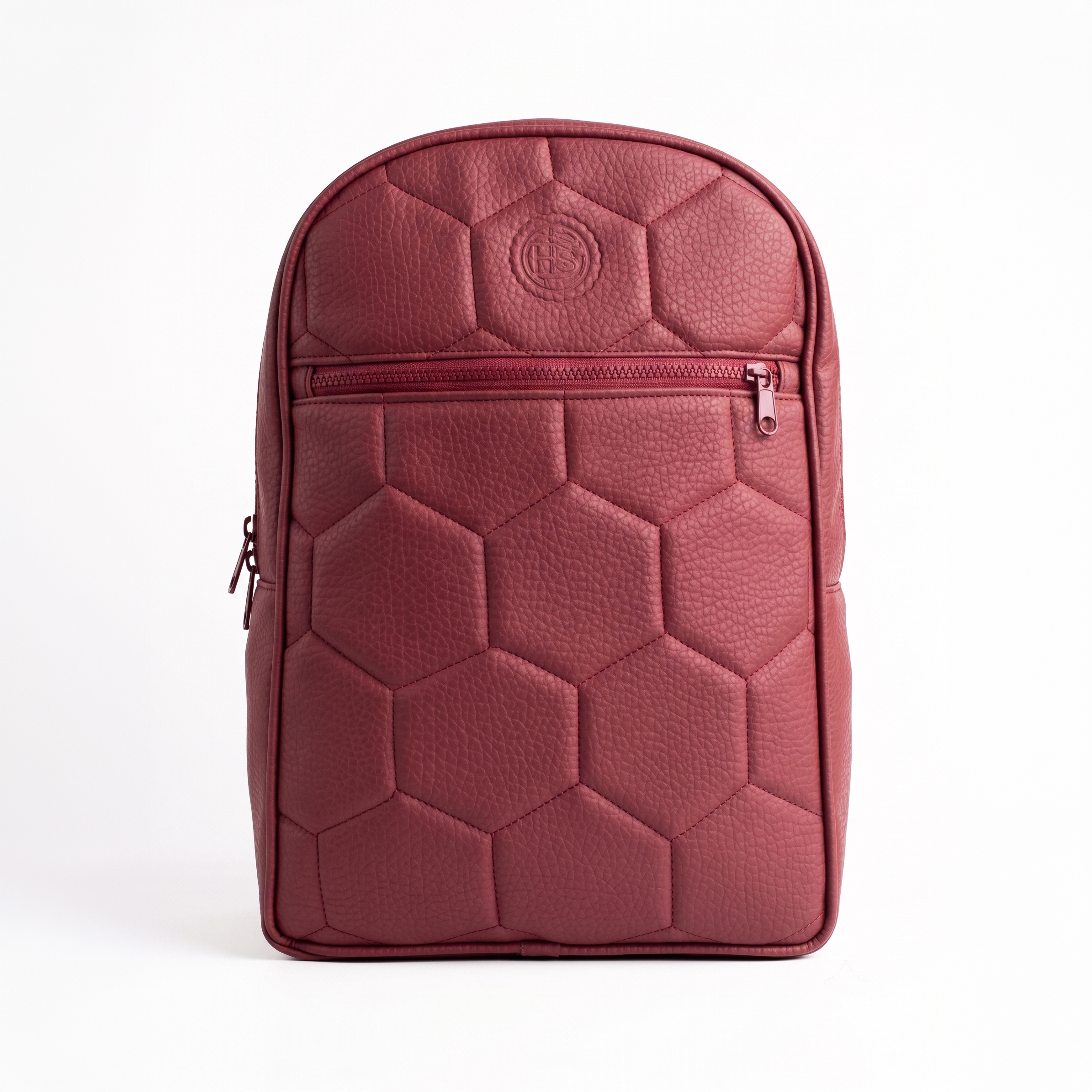 MOCHILA ECOCUERO GRANATE