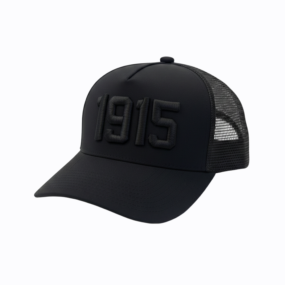 GORRA TRUCKER NEGRA 1915 BORDADO
